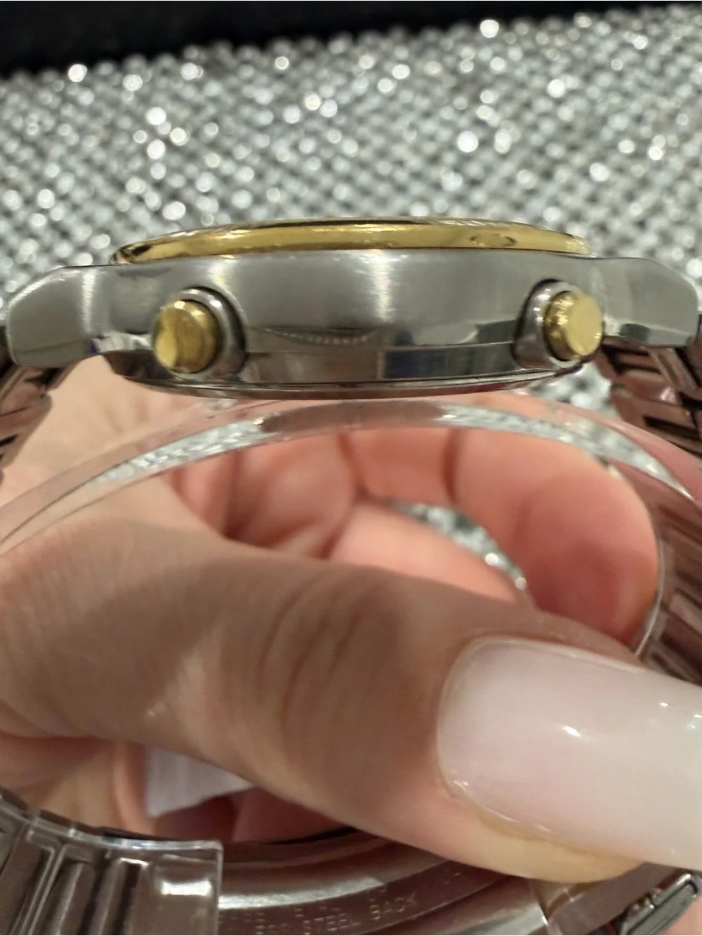 Seiko Two-Tone Gold and Silver Chronograph Quartz Watch